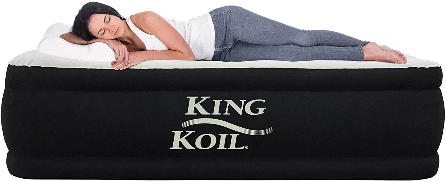 King Koil Queen Air Mattress with Built-in Pump
