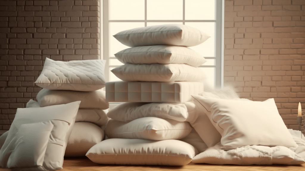 A stack of the best memory foam pillows
