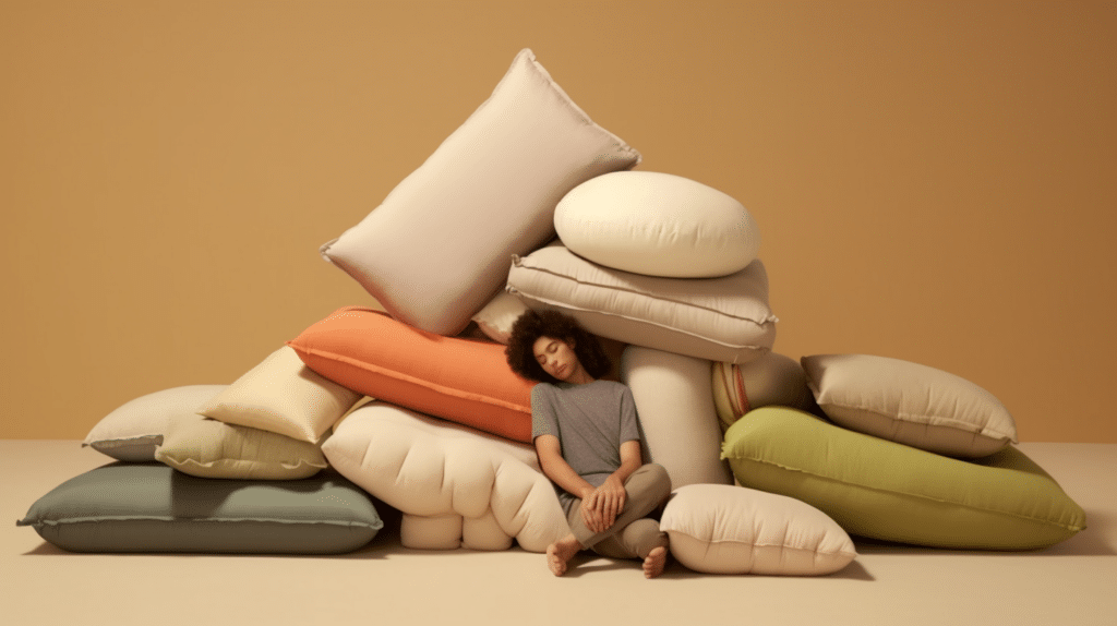 Various pillows for neck pain