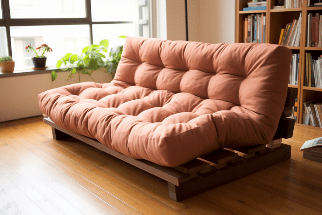 A picture of a futon
