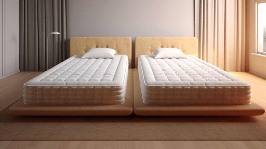 Two mattresses side by side