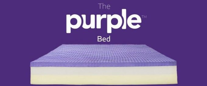 A picture of the Purple Mattress without a cover on