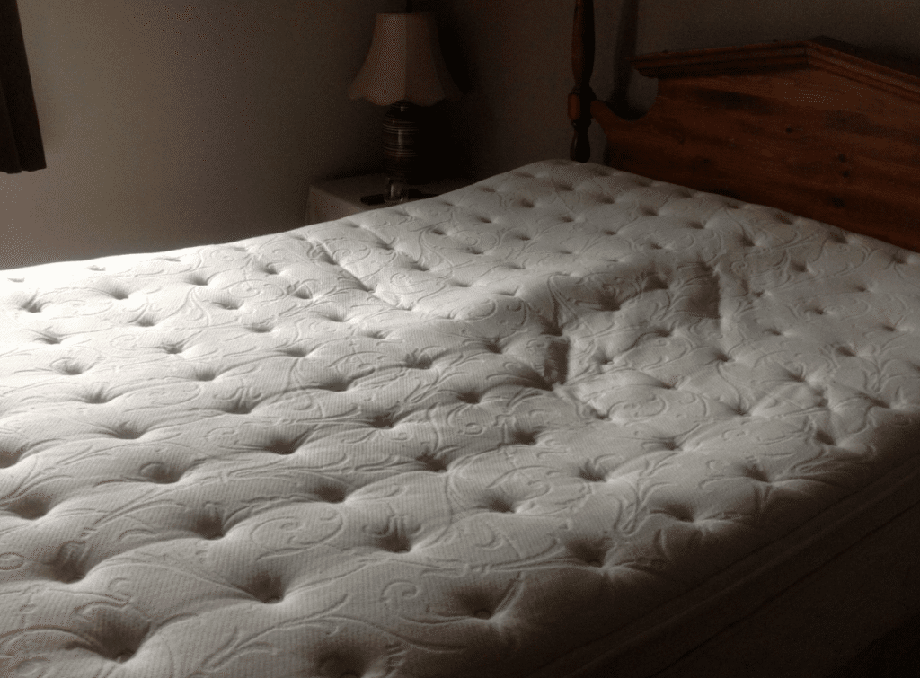 A sagging mattress