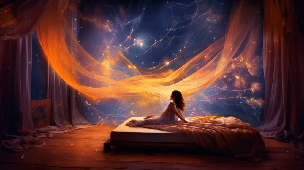 A lady lucid dreaming