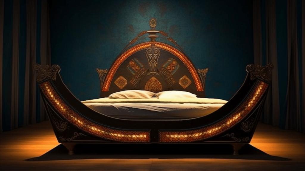 Old European bed